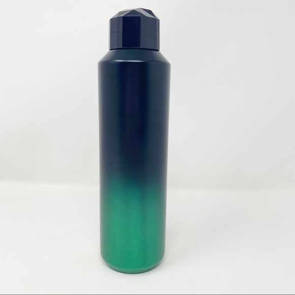 STARBUCKS 2021 LIMITED EDITION Metallic Green/Black Ombré Water Bottle - Picture 7 of 9